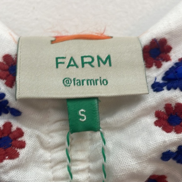FARM Rio Off-White Embroidery Mini Dress. Size small. - Picture 4 of 4